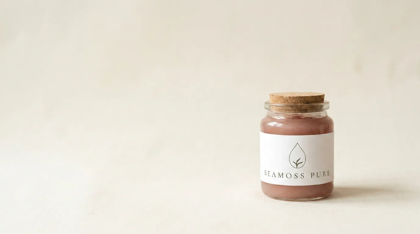 SEAMOSS PURE jar in soft cream light